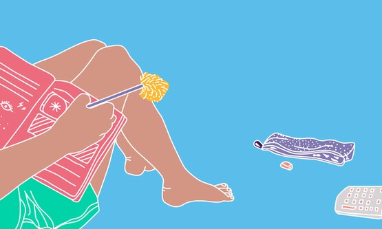 1500x600 Girl Writing In Diary
