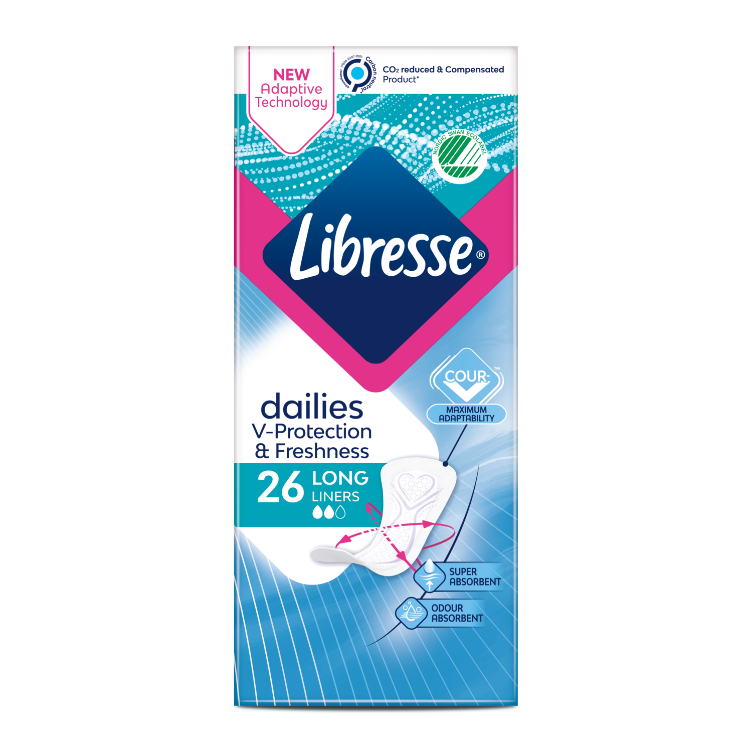 Σερβιετάκια Libresse dailies V-Protection & Freshness Long