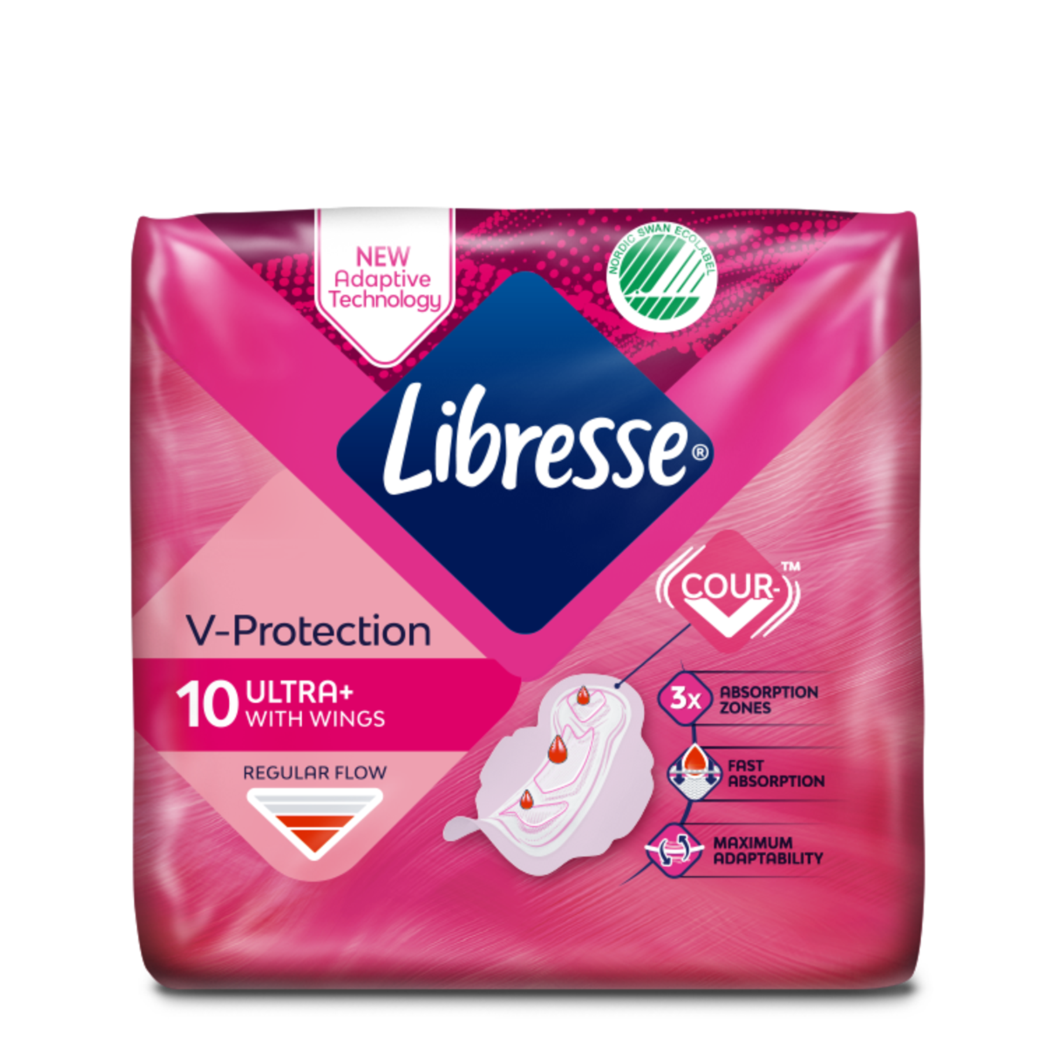 Σερβιέτες Libresse Ultra+ Regular με φτερά