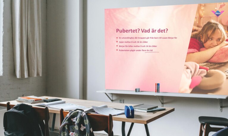 Libresse Powerpoint som kan användas för utbildning i skolan
