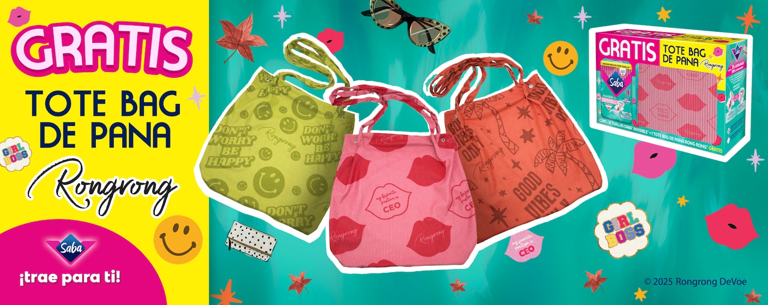 1 paquete de Toallas Invisible 32 piezas + Bolsa de Pana Rong Rong