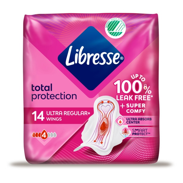Libresse Total Protection Ultra With Wings Pack X14 Ultra Pads