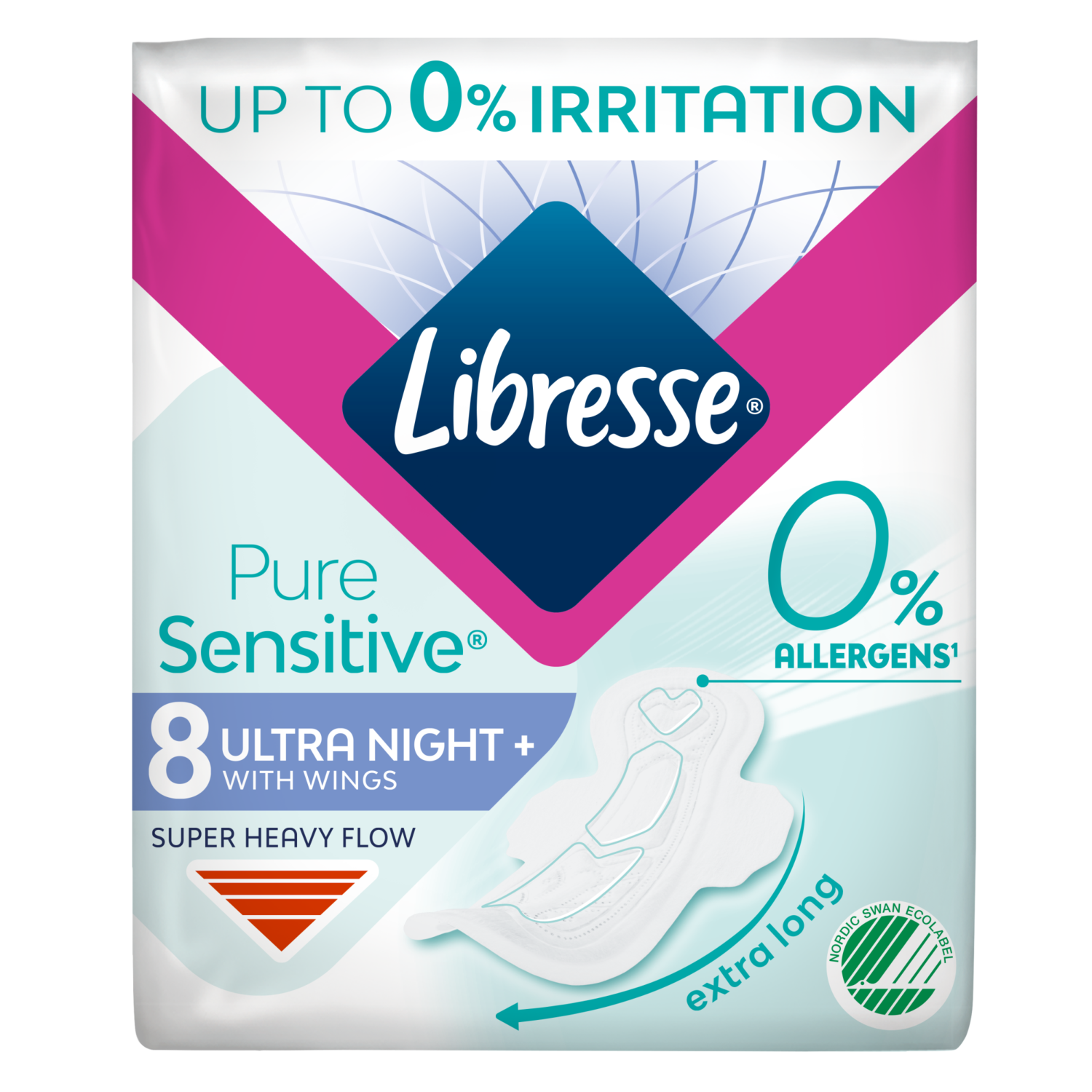 LIBRESSE PURE SENSITIVE ULTRA NIGHT+ 8