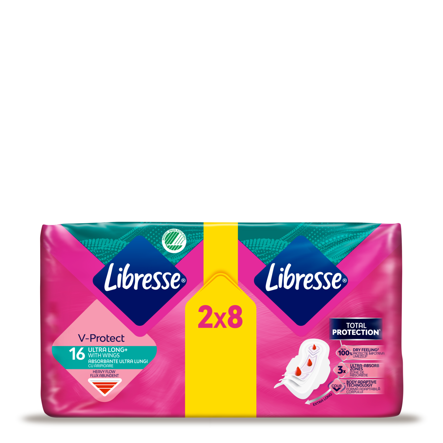 Libresse V Protection Ultra Long With Wings Duo Pack X16 Ultra Pads See Landscape