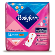 Pack of Bodyform Freshness & Protection Normal Deo Ultra+ Towels