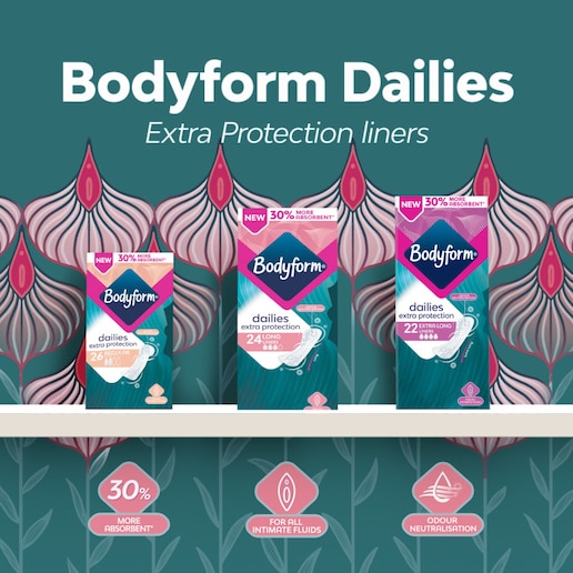 Bodyform Extra Protection pack shots