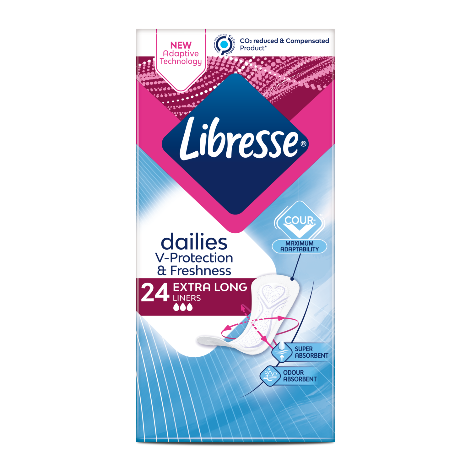 Libresse V-Protection & Freshness Extra Long dnevni ulošci