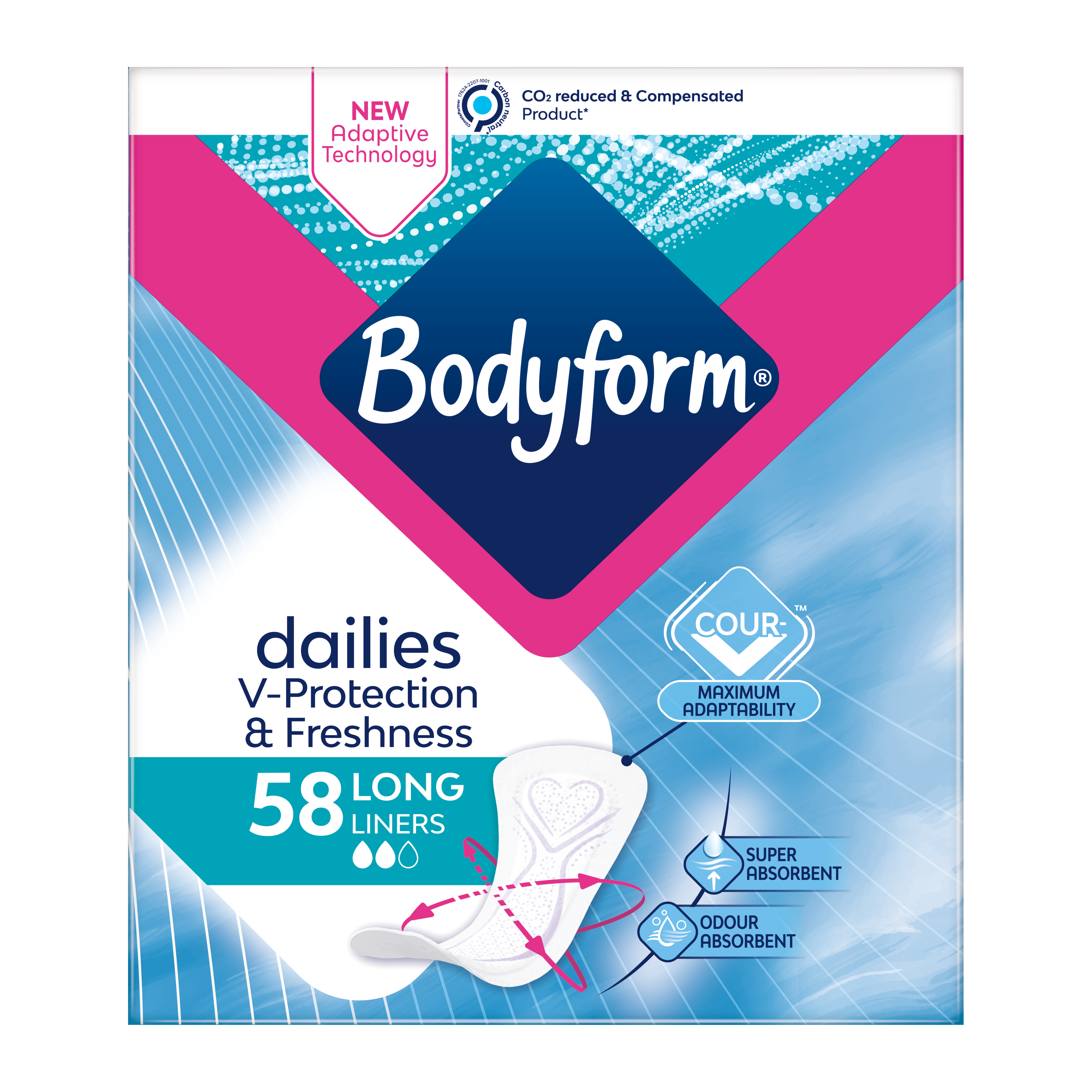 Bodyform Extra Long Liners 19s