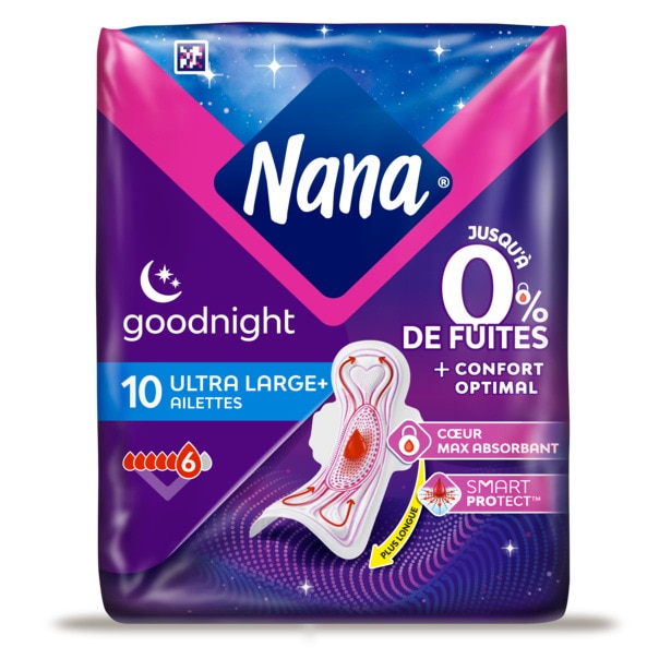 Nana Goodnight Wings Pack X10 Ultra Pads Fr Be