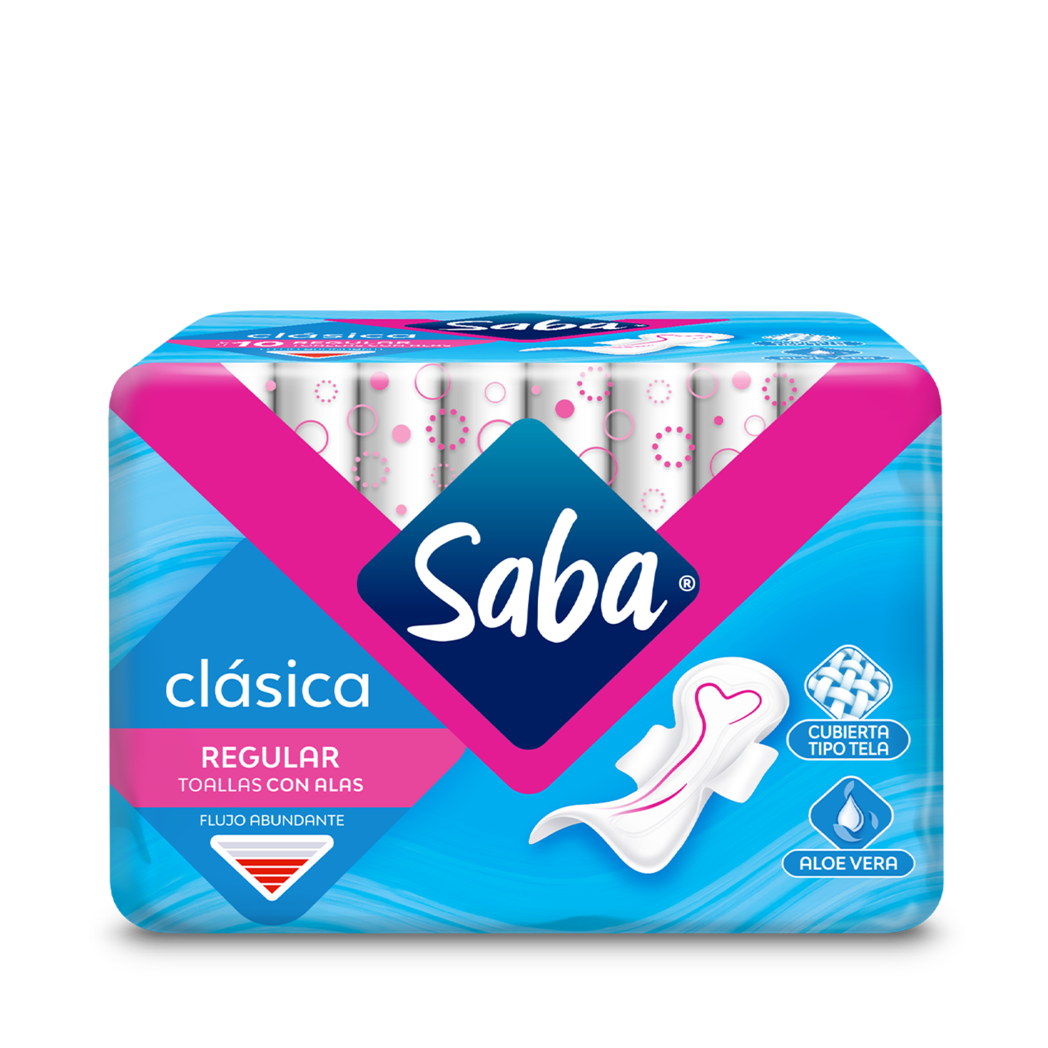 Saba® Toalla Femenina Clásica con Alas