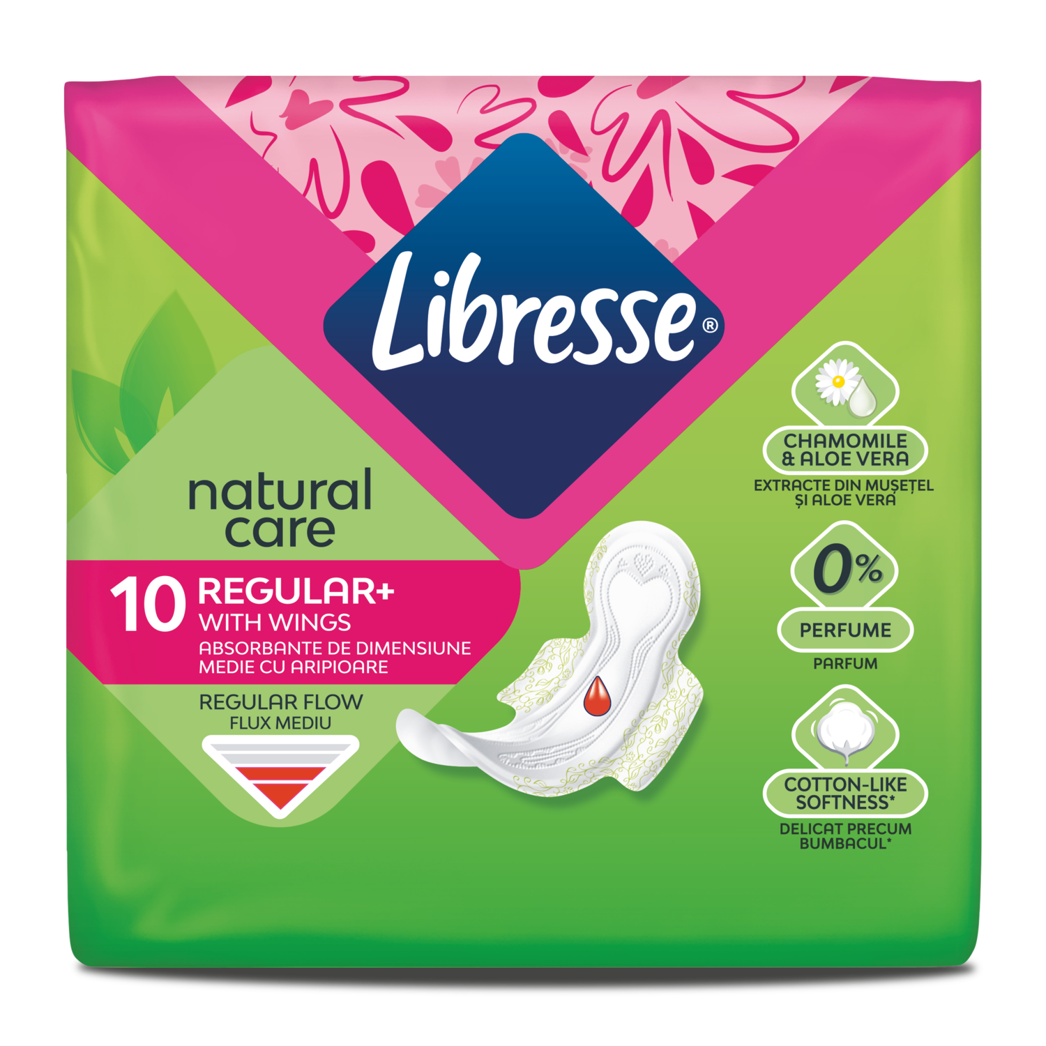 Natural care Regular higijenski ulošci s krilcima