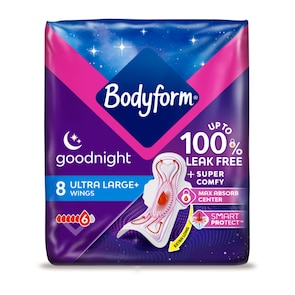 Pack of 8 Bodyform Ultimate ultra night+ with wings