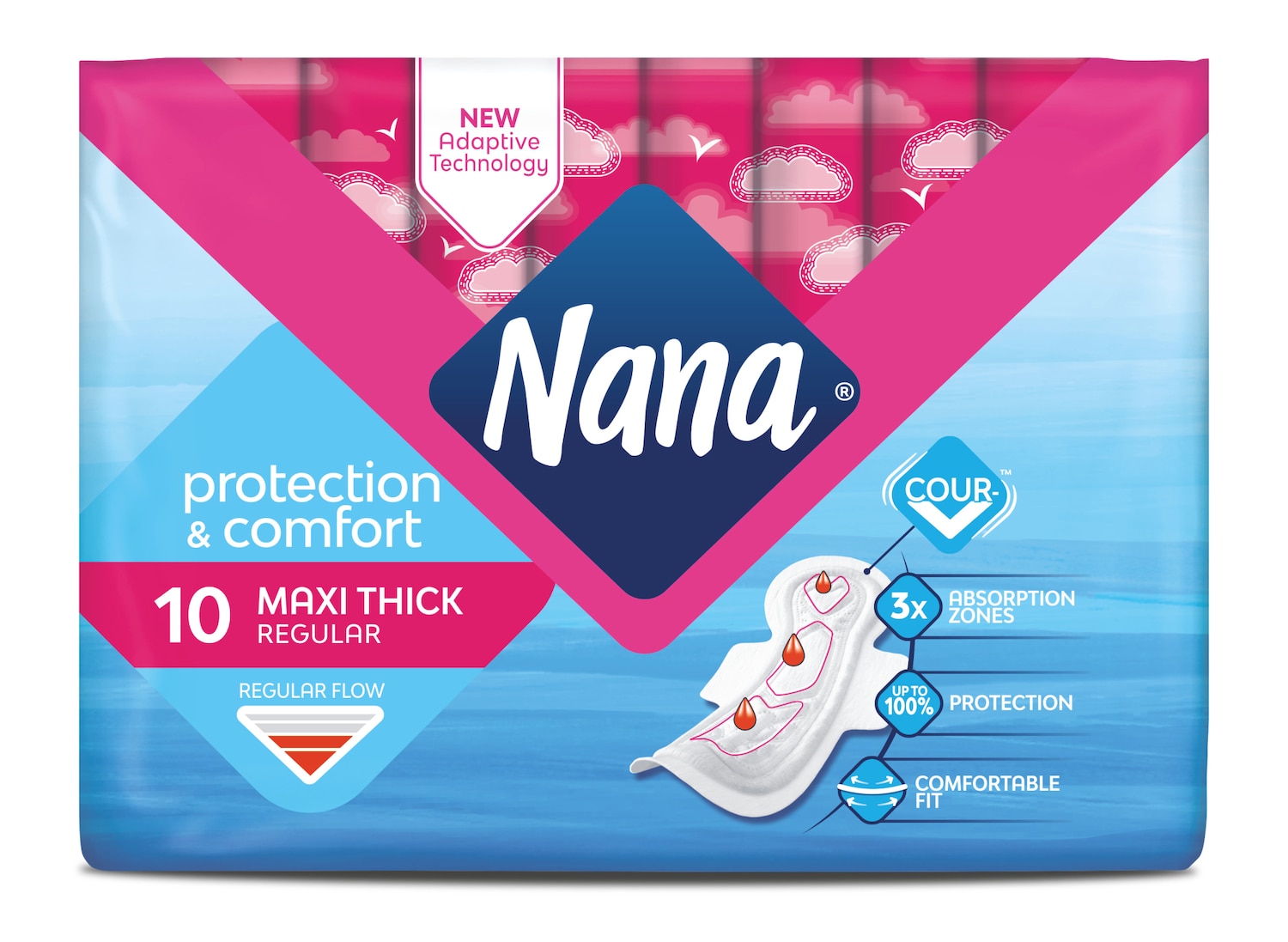 Maxi Regular pads with wings