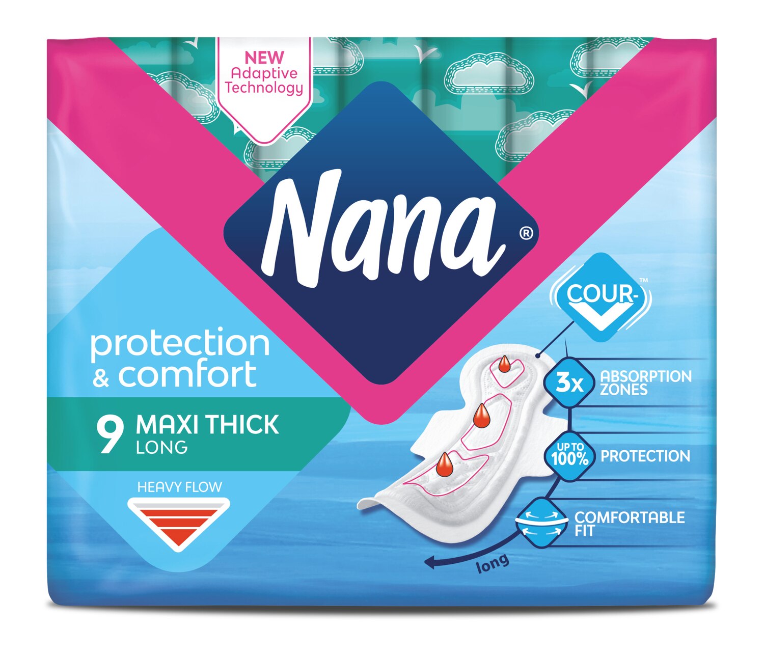 Maxi Long pads with wings