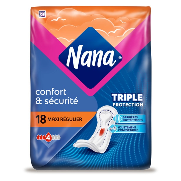 Nana Comfortsecurity Normal Pack X18 Maxi Pads