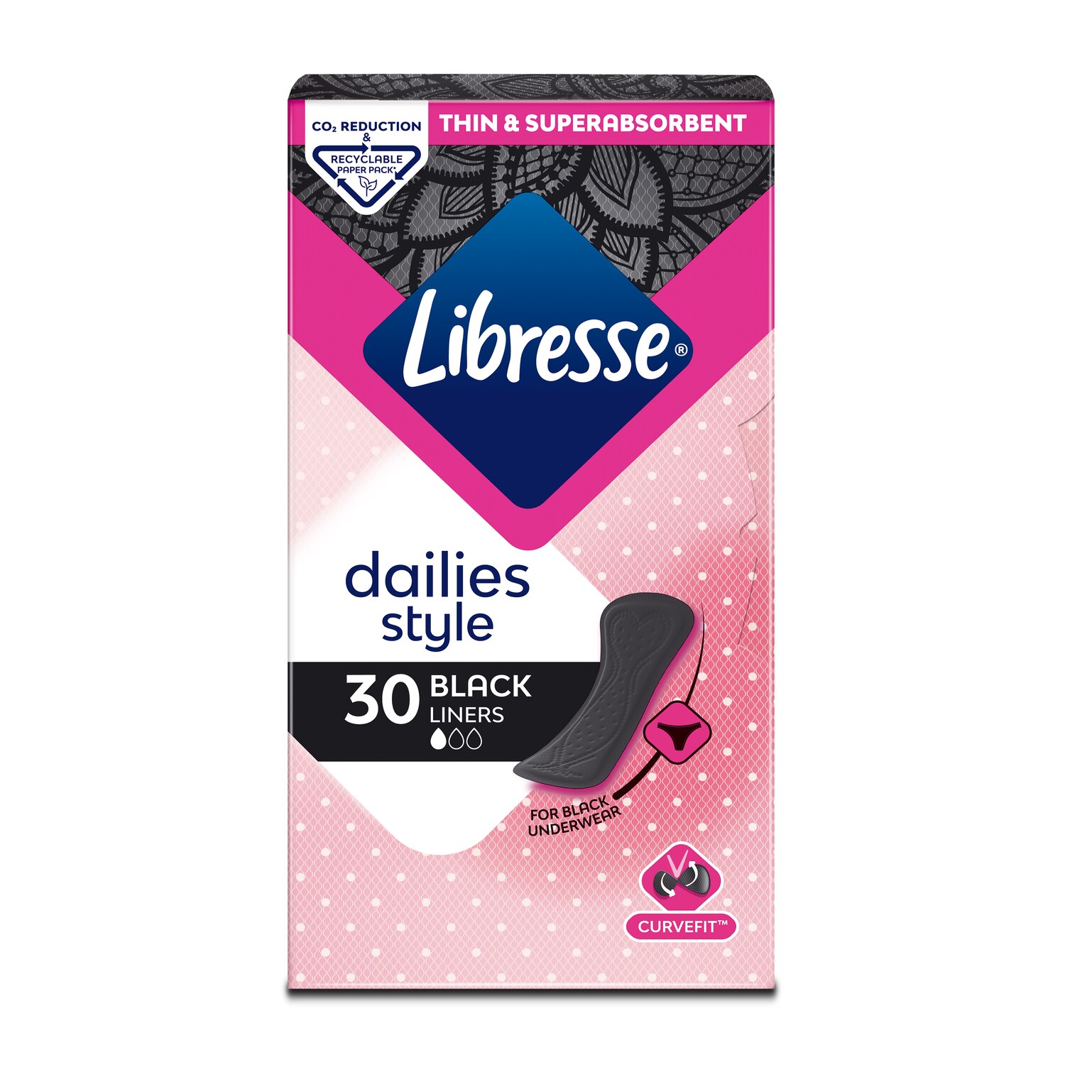 Normal Negru Absorbant Zilnic
