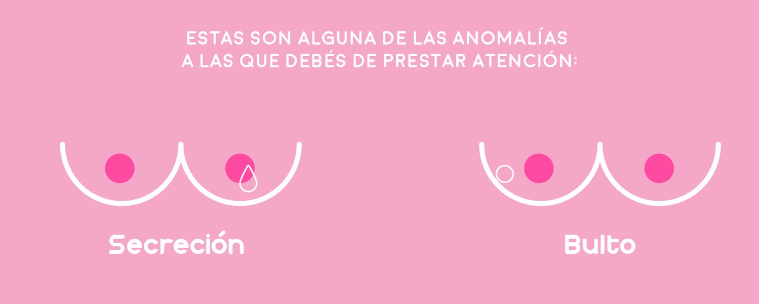 Imagen explicando los sintomas de secreción y butos sobre fondo color rosa - Saba