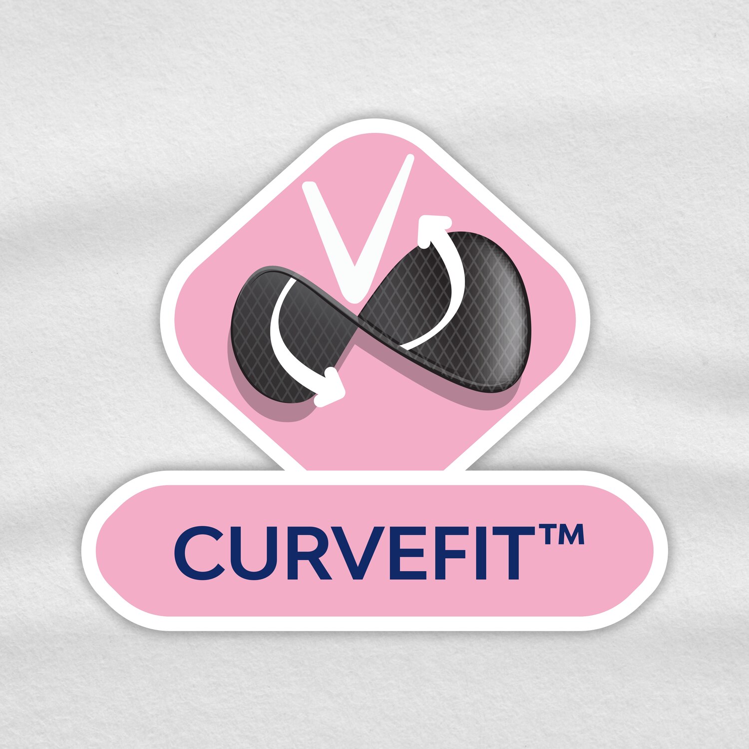 Curvefit Black Icon Eng