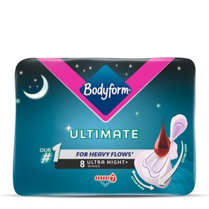 Pack of 8 Bodyform Ultimate ultra night+ with wings