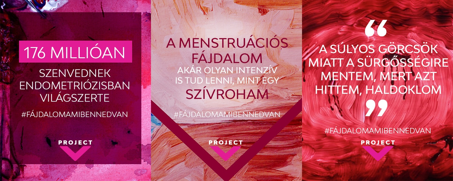 176 millióan szenvednek endometriózisban világszerte #fájdalomamibennedvan A menstruációs fájdalom akár olyan intenzív is tud lenni, mint egy szívroham #fájdalomamibennedvan A súlyos görcsök miatt a sürgősségire mentem, mert azt hittem, haldoklom #fájdalomamibennedvan