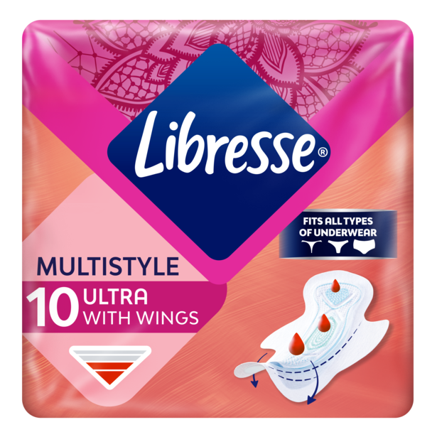 Libresse Multistyle X10 Femcare Pad Ultra Wings Region Central East