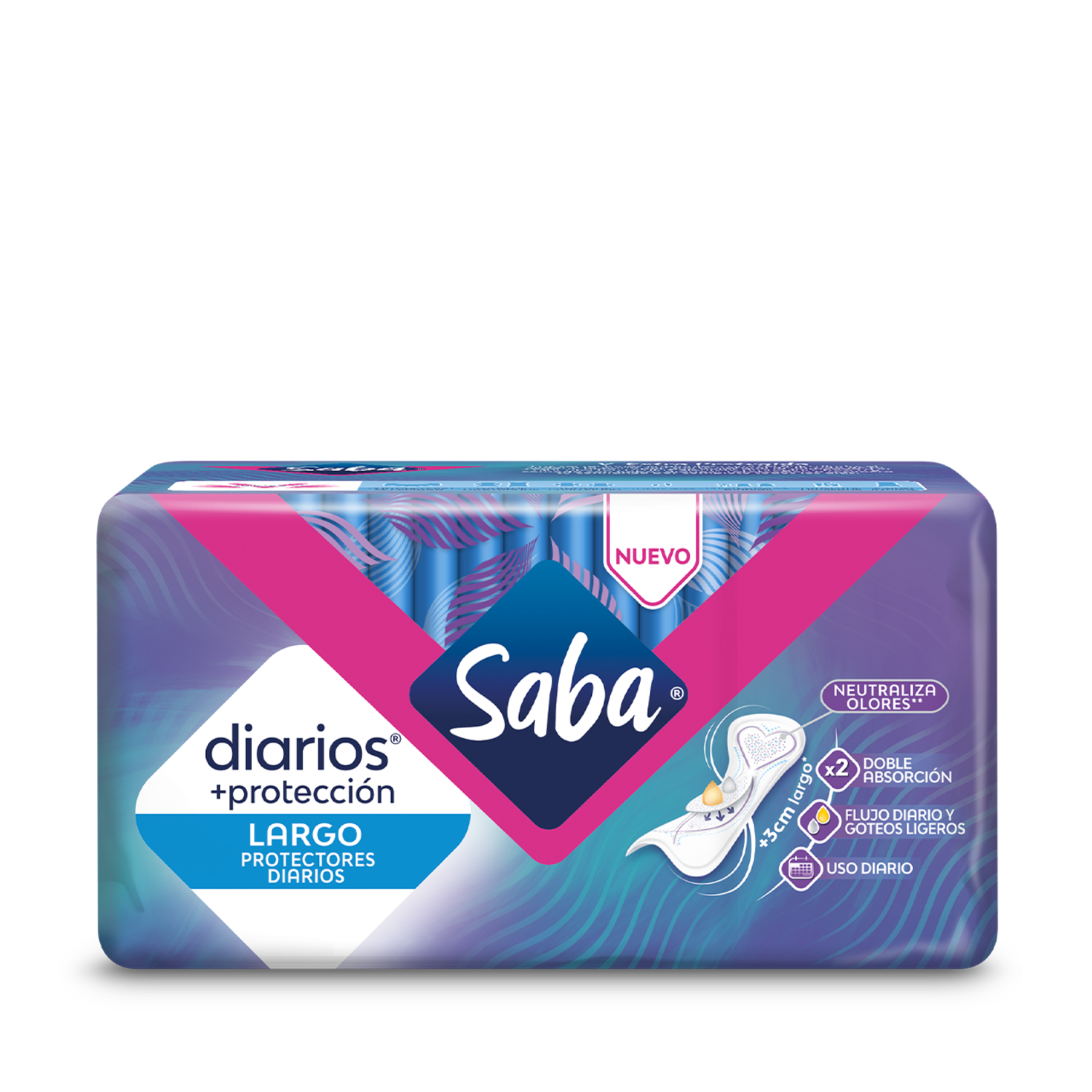 Saba® Diarios® +protección-V Largos