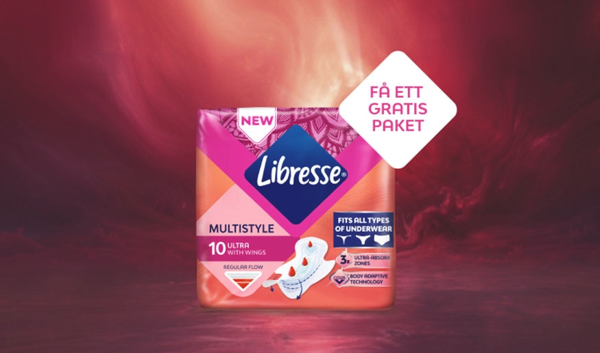 Ett paket Libresse Multistyle-bindor