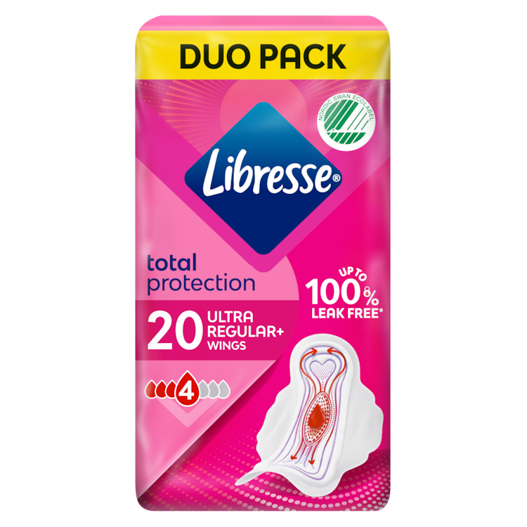 Whole Pack Libresse Total Protection Duo Pack Pcs Femcare Pad Ultra Regular Wings Region North