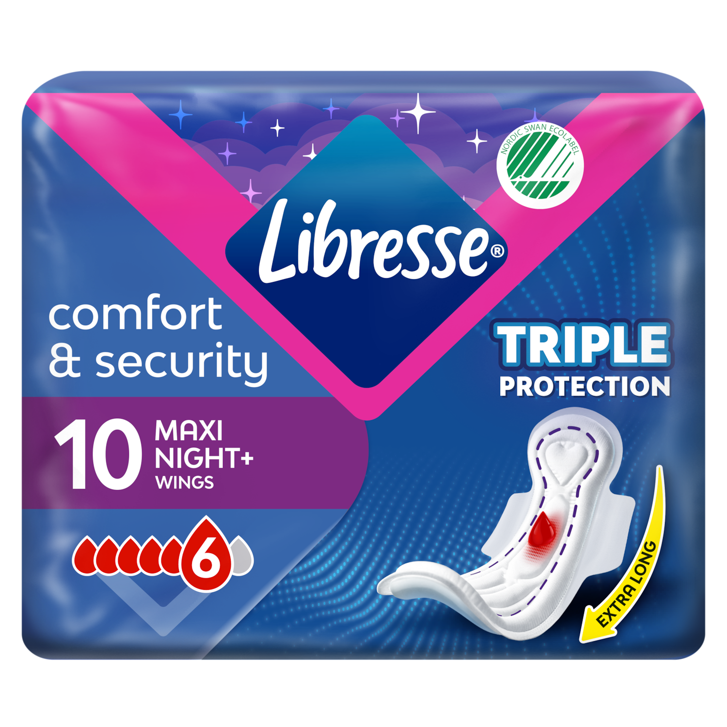 Whole Pack Libresse Comfort Security Single Pack Pcs Femcare Pad Maxi Nigth Wings Region North