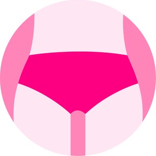 icono una chica usando Intima Wear de Saba