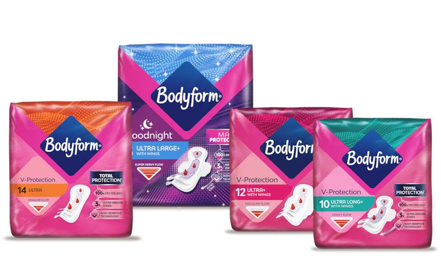 Bodyform towel product
