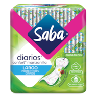 Saba Diarios Confort Manzanilla Largo Pack Protectores