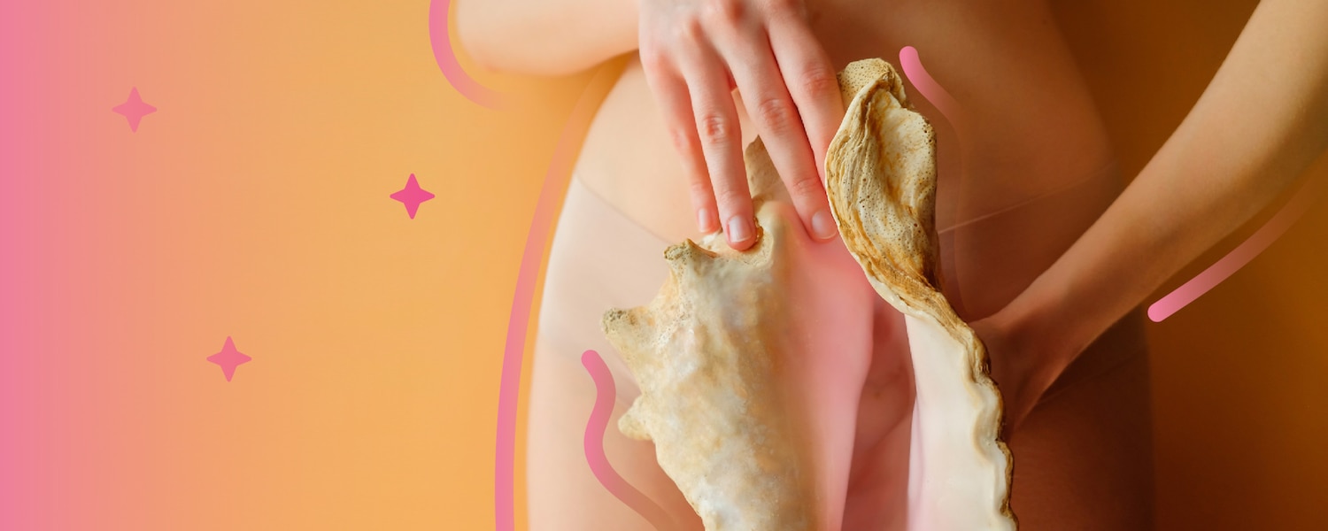 imagen de una concha asimilando una vagina - Saba