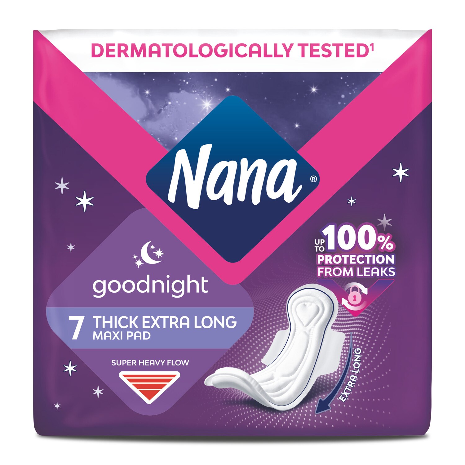 Nana Maxi Extra Long Pads with Wings