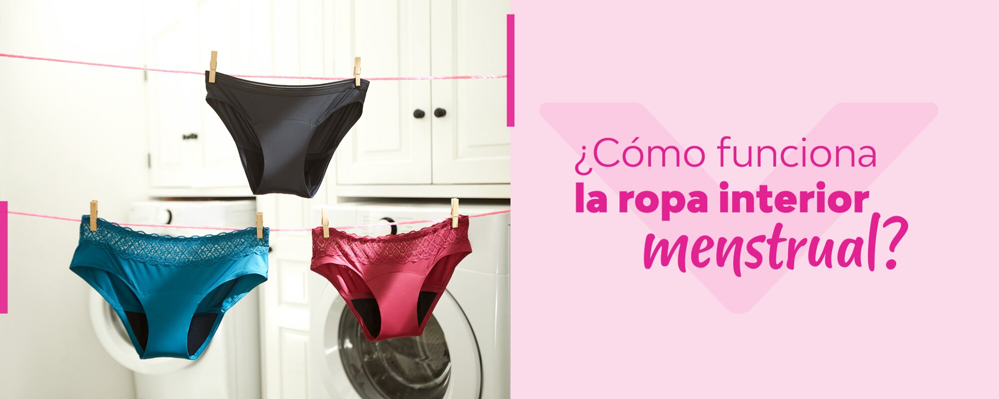 ¿Cómo funcionan los calzones menstruales reusables?