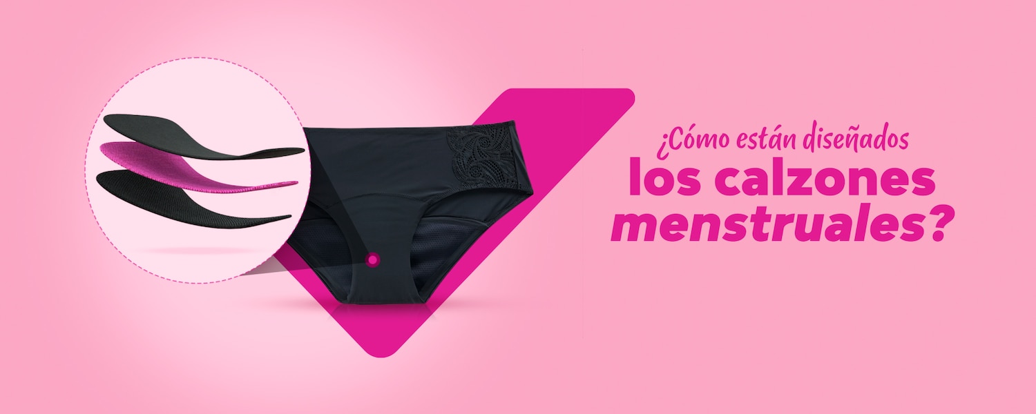 ¿Cómo están diseñados los calzones menstruales intimawear de Saba®?