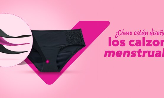 ¿Cómo están diseñados los calzones menstruales intimawear de Saba®?