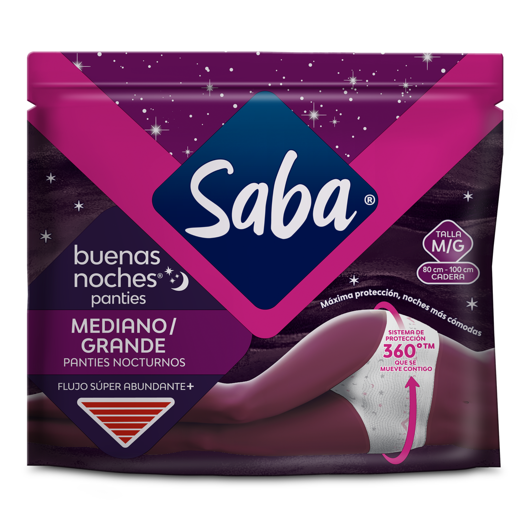 Saba® Buenas Noches Panties | Panties desechables para menstruación | Saba®