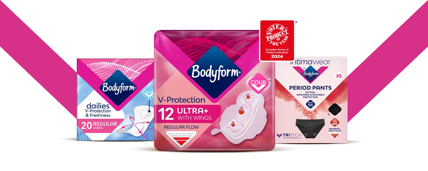 Bodyform pack shot with no.1 claim