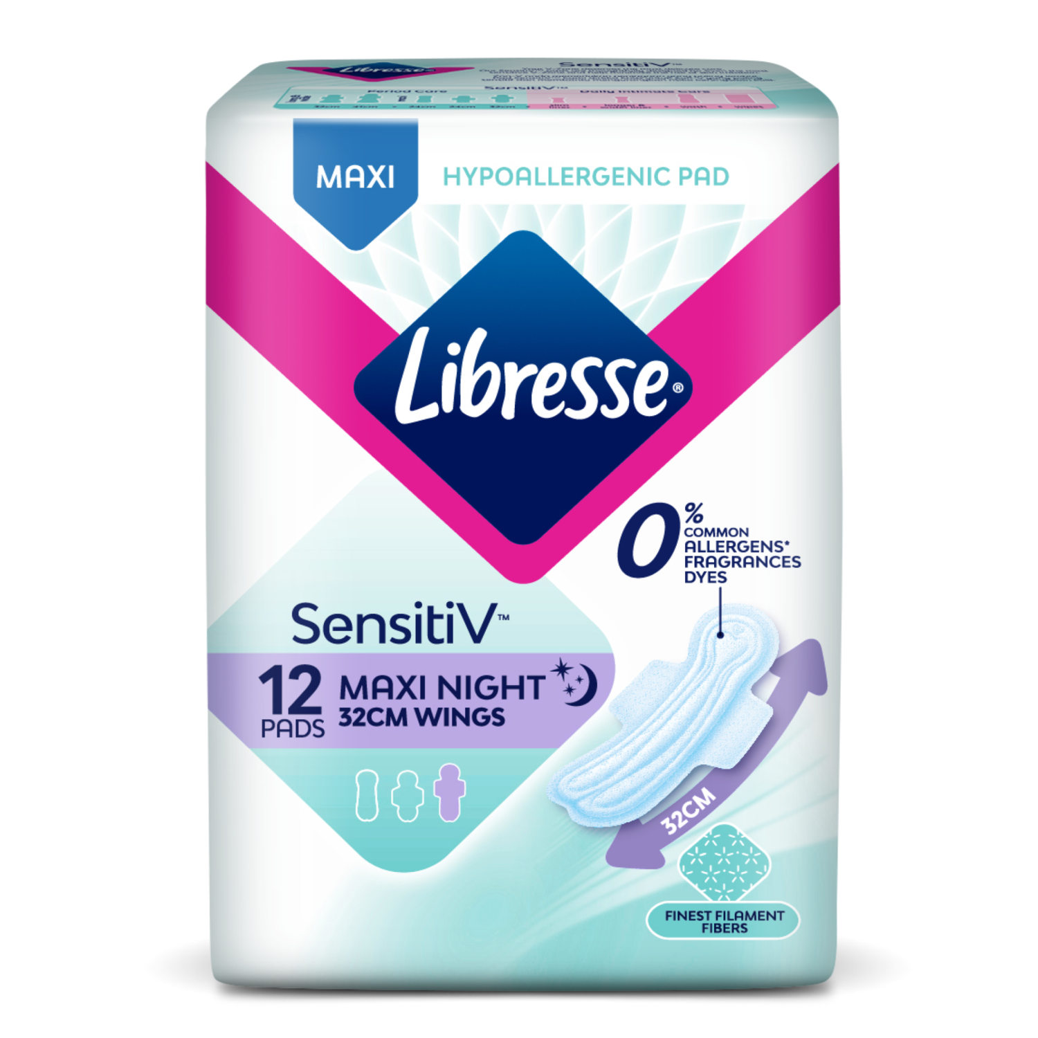 Sensitiv Maxi Night Wings 32cm Femcare