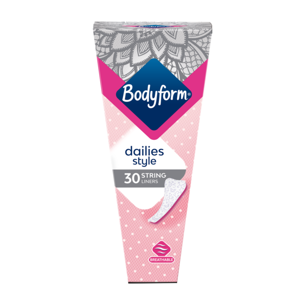 Bodyform Dailies Style String Pack X30 Liners