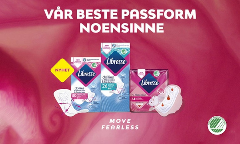 Et bilde av Libresse truseinnlegg og bind