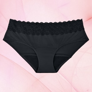 Soleil Hipster Waist Lace Moderate Black Front Fluid