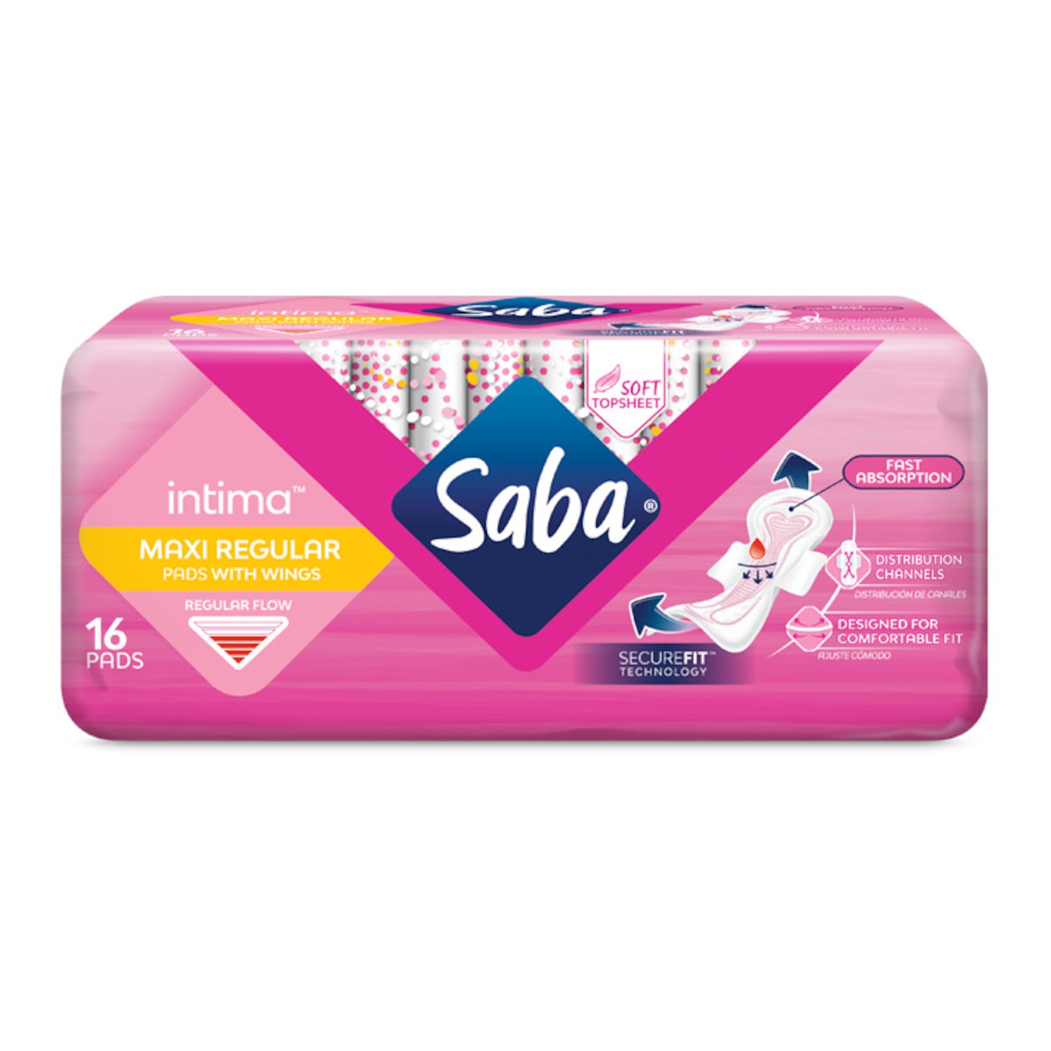 Saba® Intima™ Maxi Regular With Wings