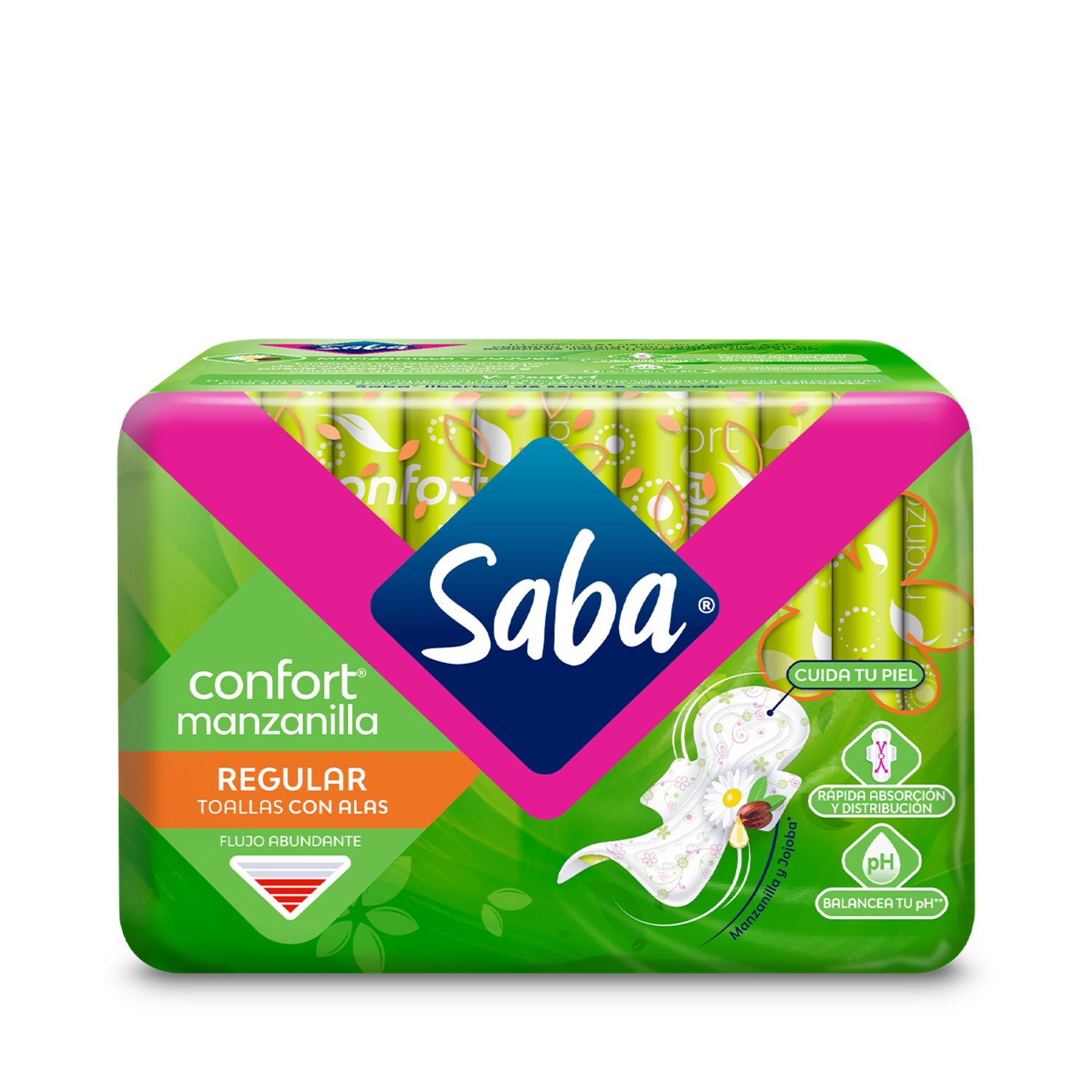 Saba® Confort® Manzanilla Toalla Regular con alas
