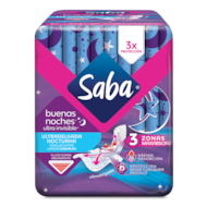 Saba Buenas Noches Ultra Invisible Pack Toallas