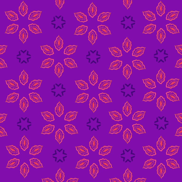 Vulva Flowers Purple