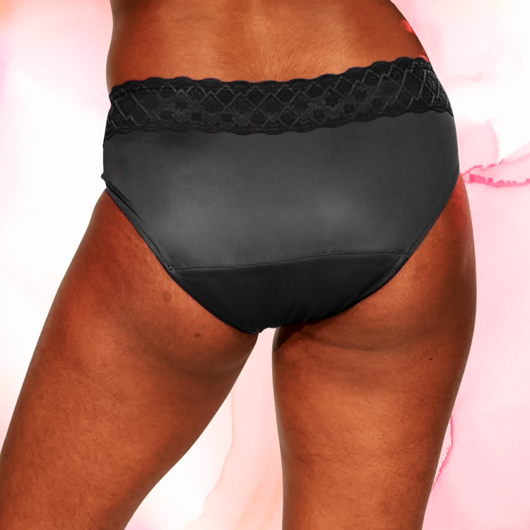 Intimawear Period Underwear Black Hipster M