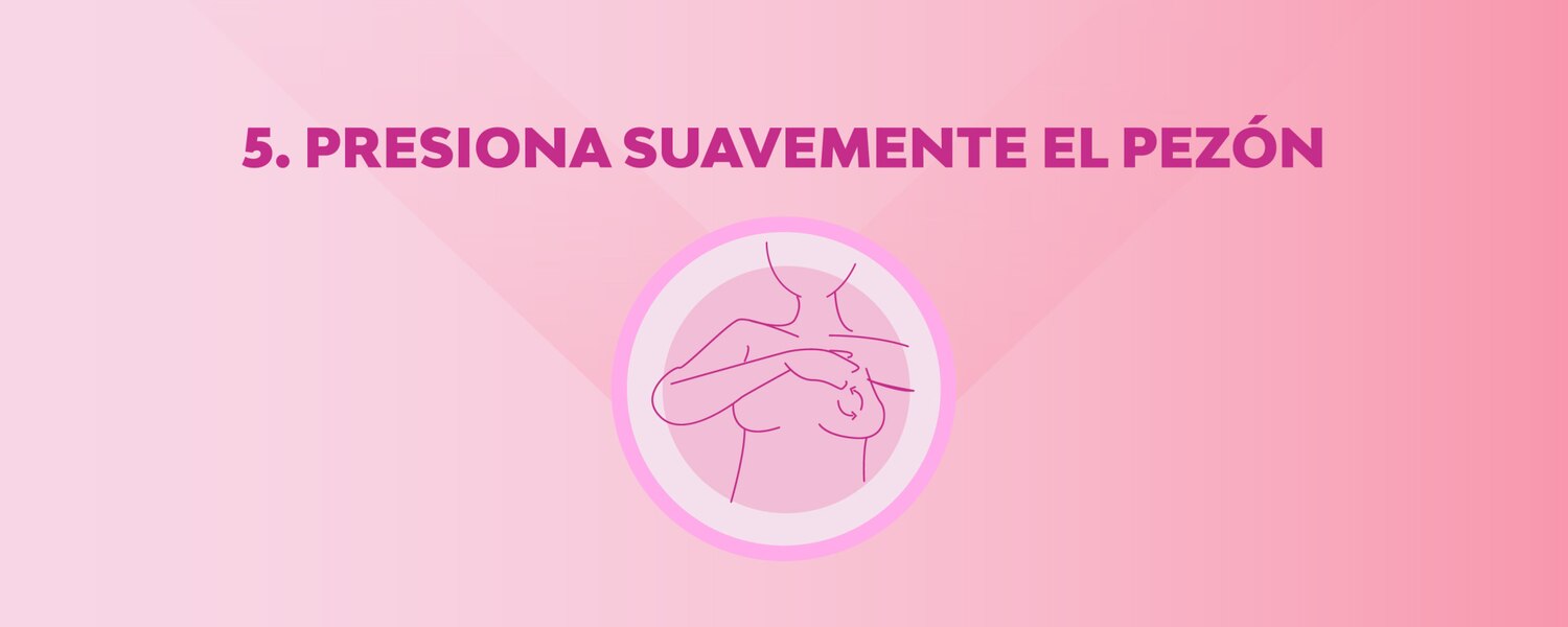 Paso 5 sobre un fondo rosa
