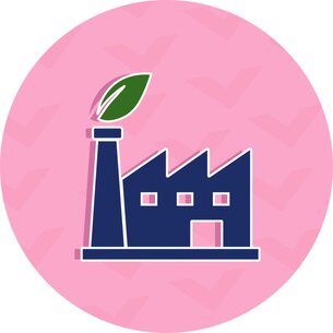 depicting a factory